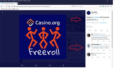 casino org 50 freeroll password unibet